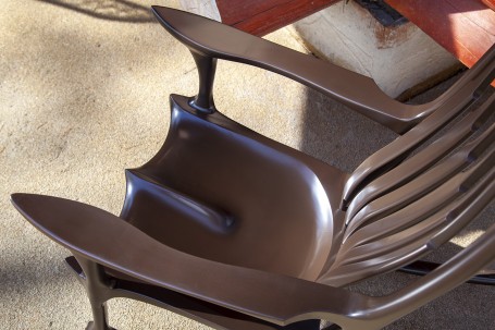 Кресло-качалка с узкой спинкой в стиле Sam Maloof