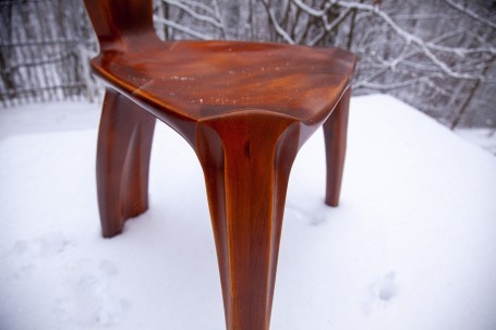 Трёхногий стул в стиле Сэм Малуф (Sam Maloof)