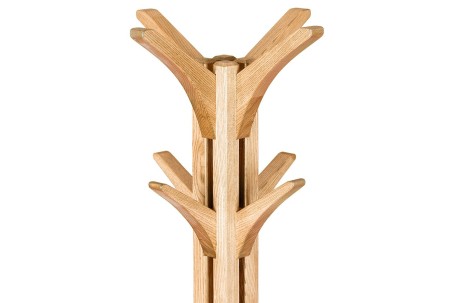 Напольная вешалка для одежды из массива ясеня