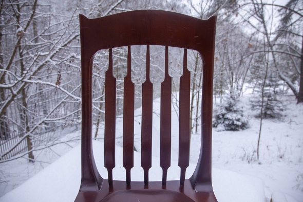 Спицы спинки стула из массива Сэм Малуф